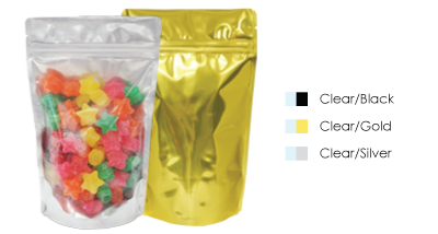 Clear/Foil Stand Up Pouches